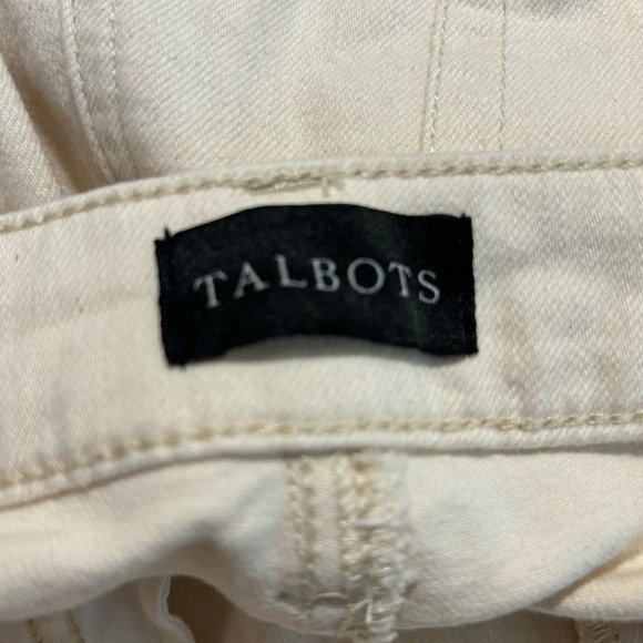 TALBOTS Sz 12P Modern Ankle Classic 5 Pockets Slim Leg Ankle Length Denim Jeans - Picture 8 of 10
